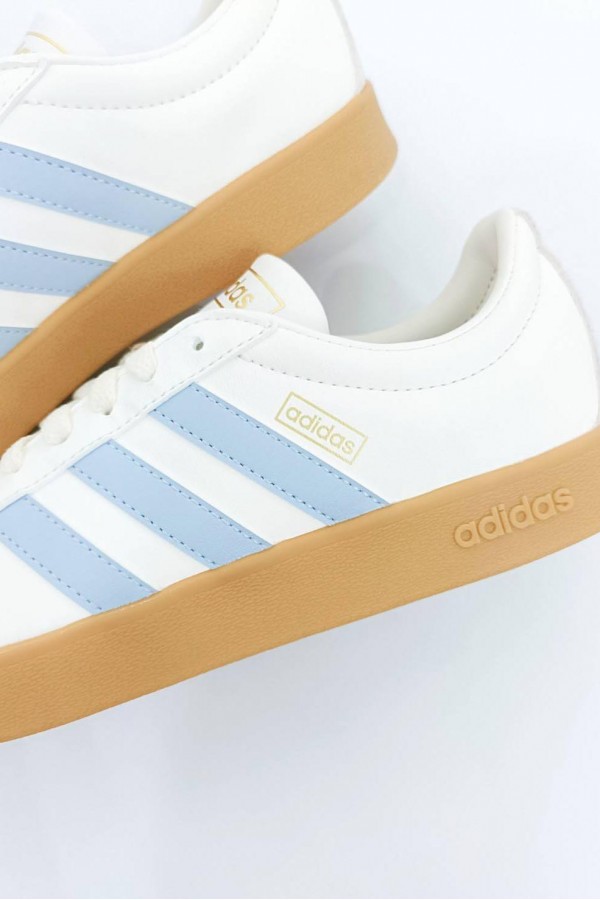 Adidas Court Classic 白淺藍焦糖底